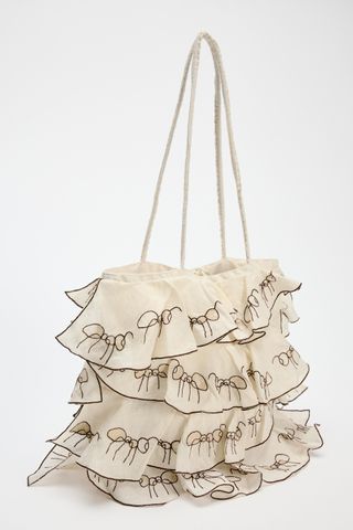 Embroidered Fabric Bag