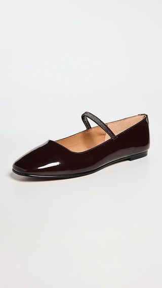 Madewell Greta Patent Mary Jane Ballet Flats