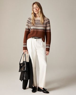 Cashmere Diamond Fair Isle Sweater