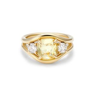 Atlantis: 3.00ct Yellow Sapphire & Diamond Mermaid Ring