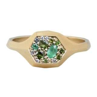 Tomfoolery London Emerald Ring