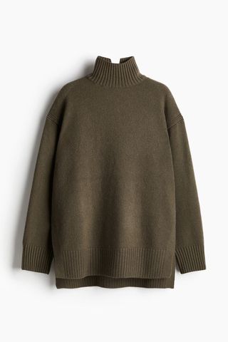 Oversized Polo-Neck Jumper