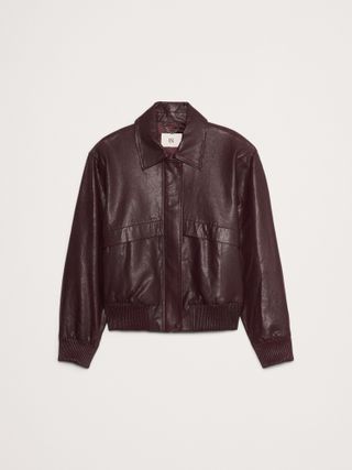 Banana Republic, Leather Bomber Jacket