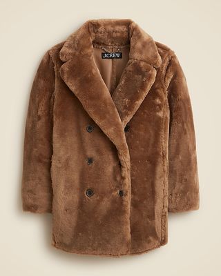 Faux-Fur Peacoat