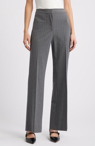 Pinstripe Flare Pants