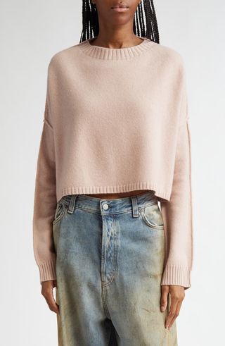 Karat Cool Wool & Cashmere Crop Sweater