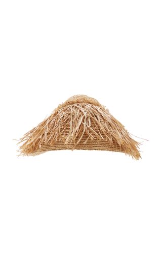 Exclusive Fringed Raffia Visor