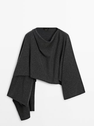 100% Cashmere Cape Sweater