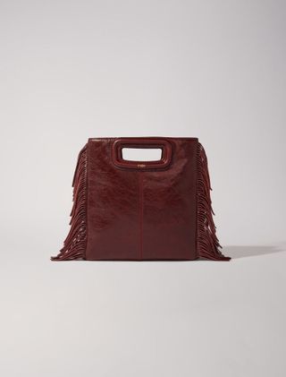 Crackled Leather M Bag