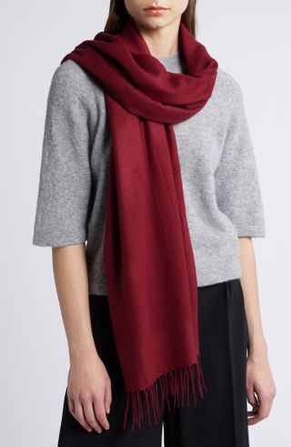 Tissue Weight Wool & Cashmere Scarf