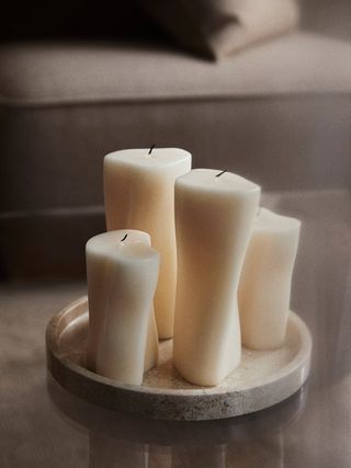 H&M , Asymmetric pillar candle