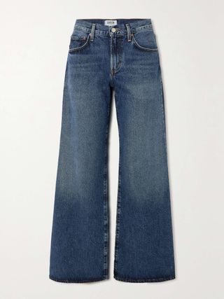 + Net Sustain Clara Baggy Low-Rise Flared Organic Jeans