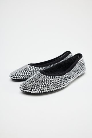 Rhinestone Ballet Flats