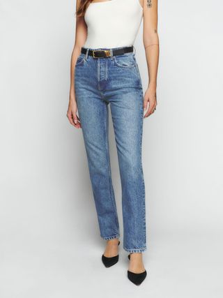 The Reformation, Cynthia High Rise Straight Jeans