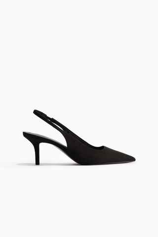 Pointed Slingback Court Shoes