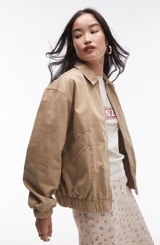 Oversize Cotton Bomber Jacket