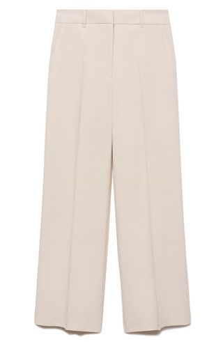 Creased Wide Leg Pants