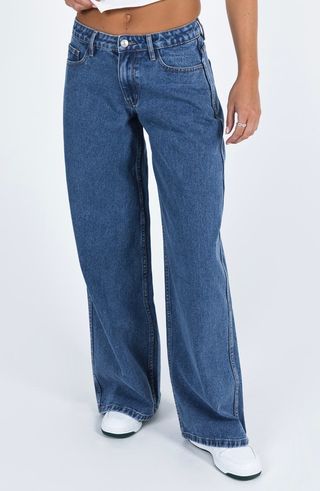 Ramos Low Rise Wide Leg Jeans