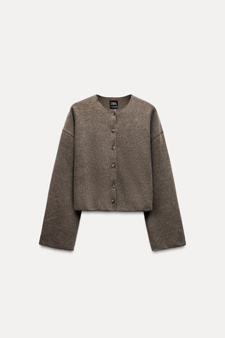 Soft Feel Ribbed Cardigan