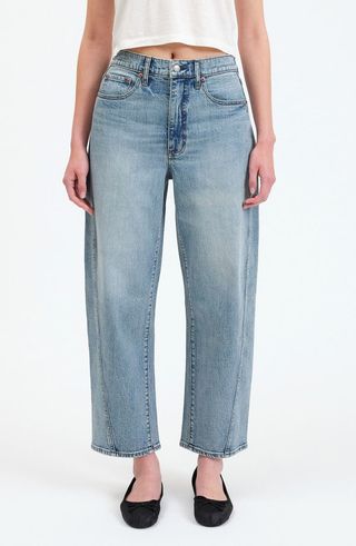 Westward High Waist Ankle Barrel Jeans