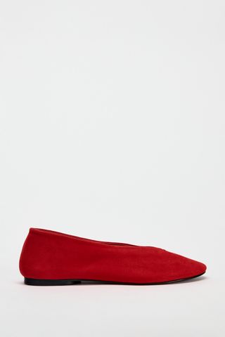 Suede Ballet Flats