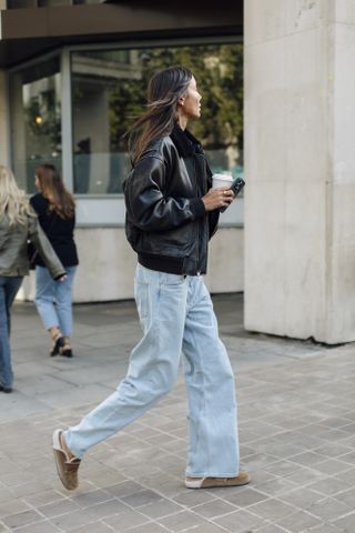 London street style denim