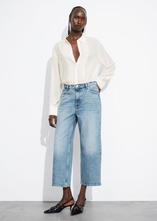 Wide Cropped Jeans