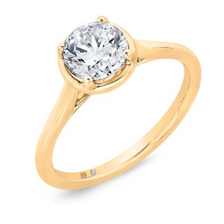 Bella Ponte Engagement Ring Setting, 14k Yellow Gold