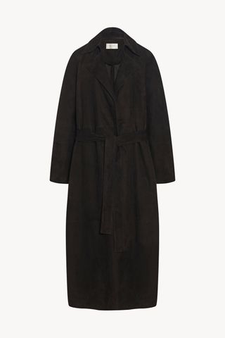 Poseidone Coat in Suede