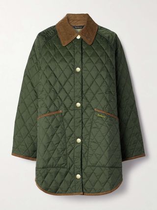 Liddesdale Cotton Corduroy-Trimmed Padded Quilted Shell Jacket