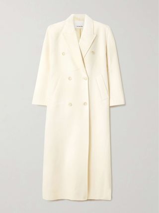 Gaia Double-Breasted Wool-Blend Coat