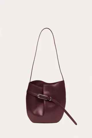 Liffner, Belted Bucket Bag Amarone