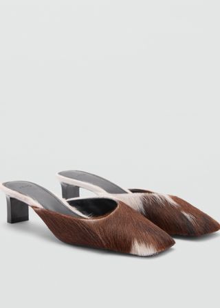 Heeled Leather Shoes - Women | Mango Usa