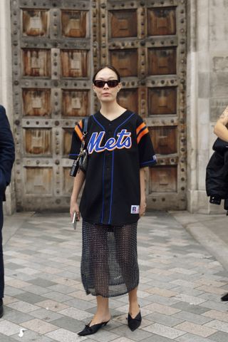 London Fashion Week street style.