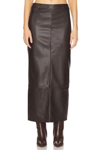 Kayla Faux Leather Skirt