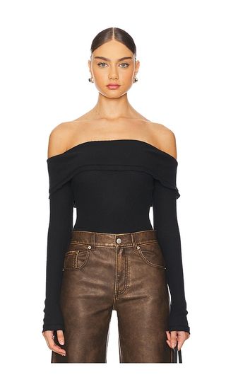 X Intimately Fp Autumn Cozy Bodysuit in Black