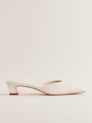 Heather Block Heeled Mule