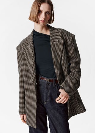 Belted Wool Blazer