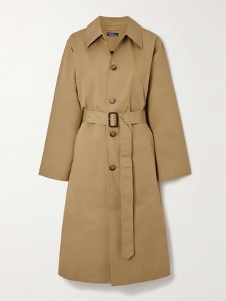 Belted Gabardine Trench Coat