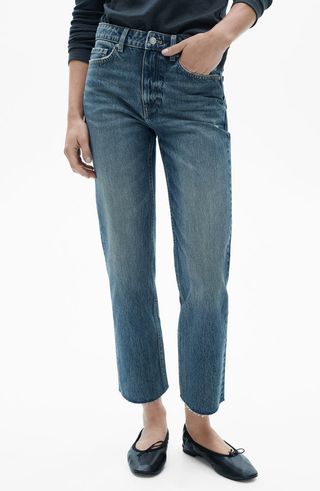 Straight Leg Crop Jeans