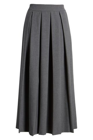 Pleated Midi Skirt