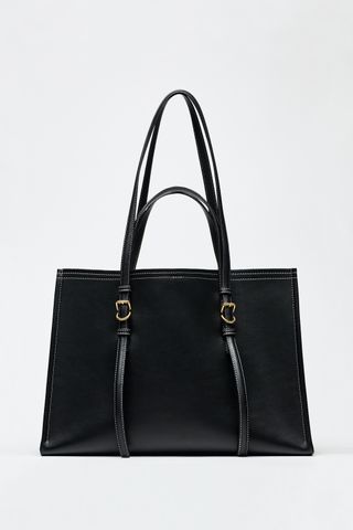 Topstitched Tote Bag