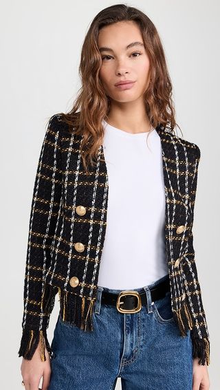 L'agence Belmont Fringe Jacket