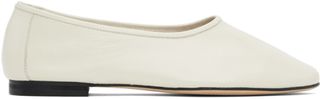 Off-White Prudence Creased Ballerina Flats