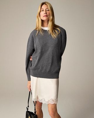 Cashmere Relaxed Crewneck Sweater