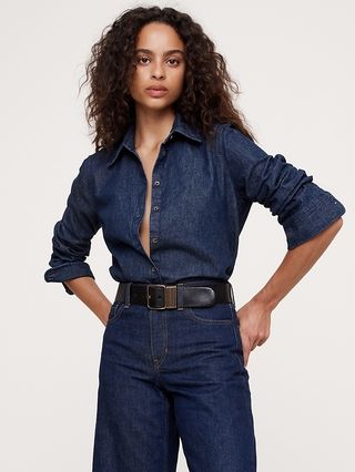 The Oversized Denim Shirt