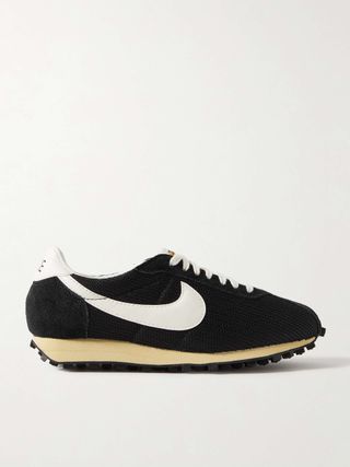 Ld-1000 Leather and Suede-Trimmed Mesh Sneakers