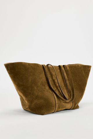 Suede Tote Bag