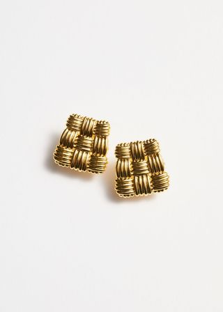 Braided Stud Earrings