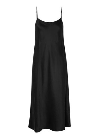 Hammered Satin Slip Dress